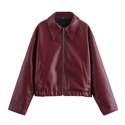 Cherry Leather Jacket